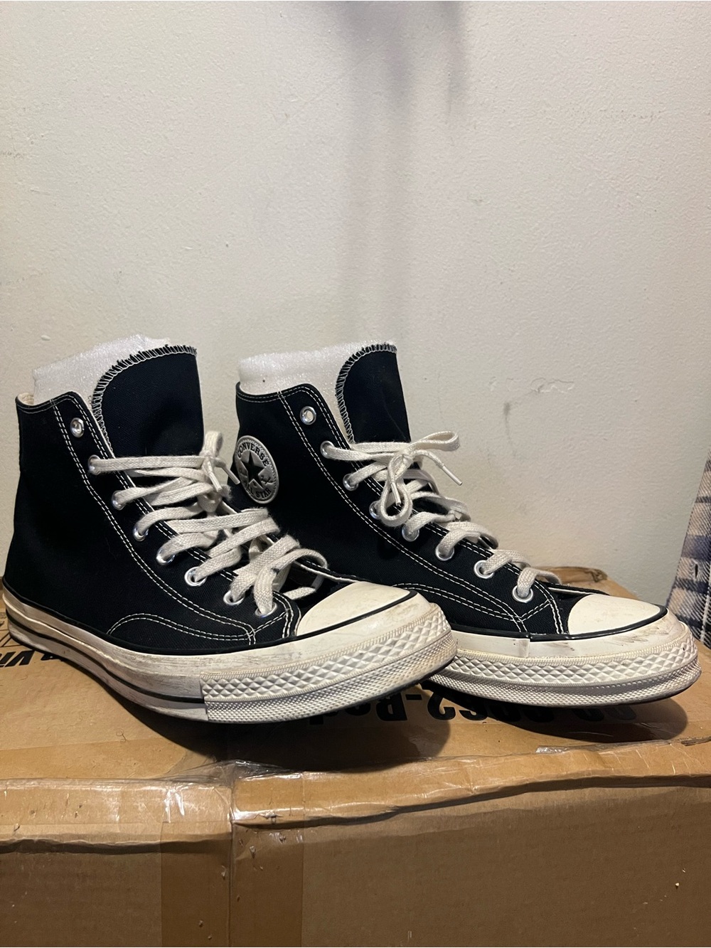 Converse Black and White High-Top Sneakers